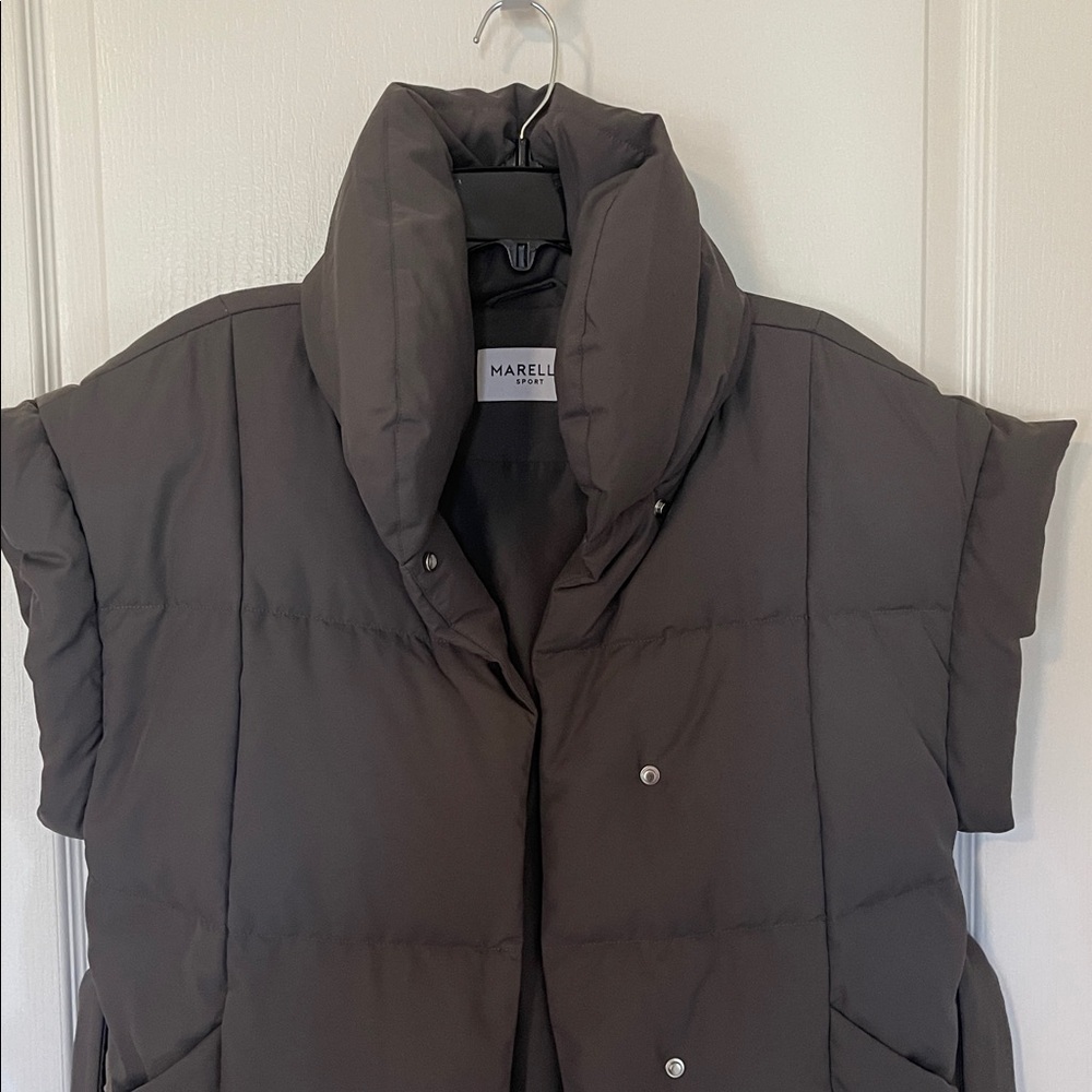 MARELLA Gray Puffer Jacket View 4